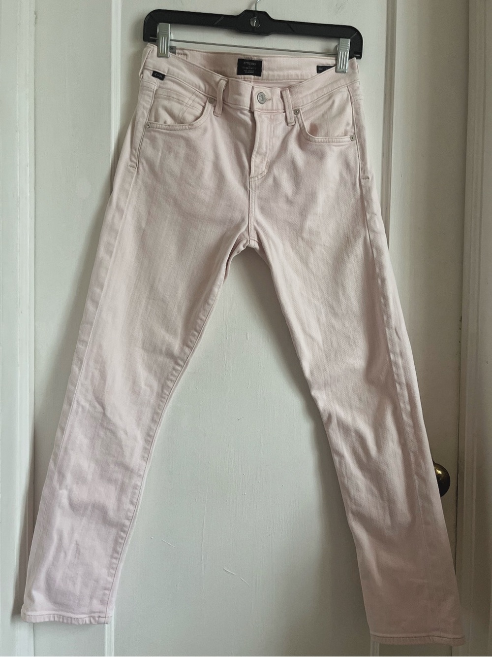 Citizens Of Humanity Blush Pink Elsa Straight-Leg Jeans
